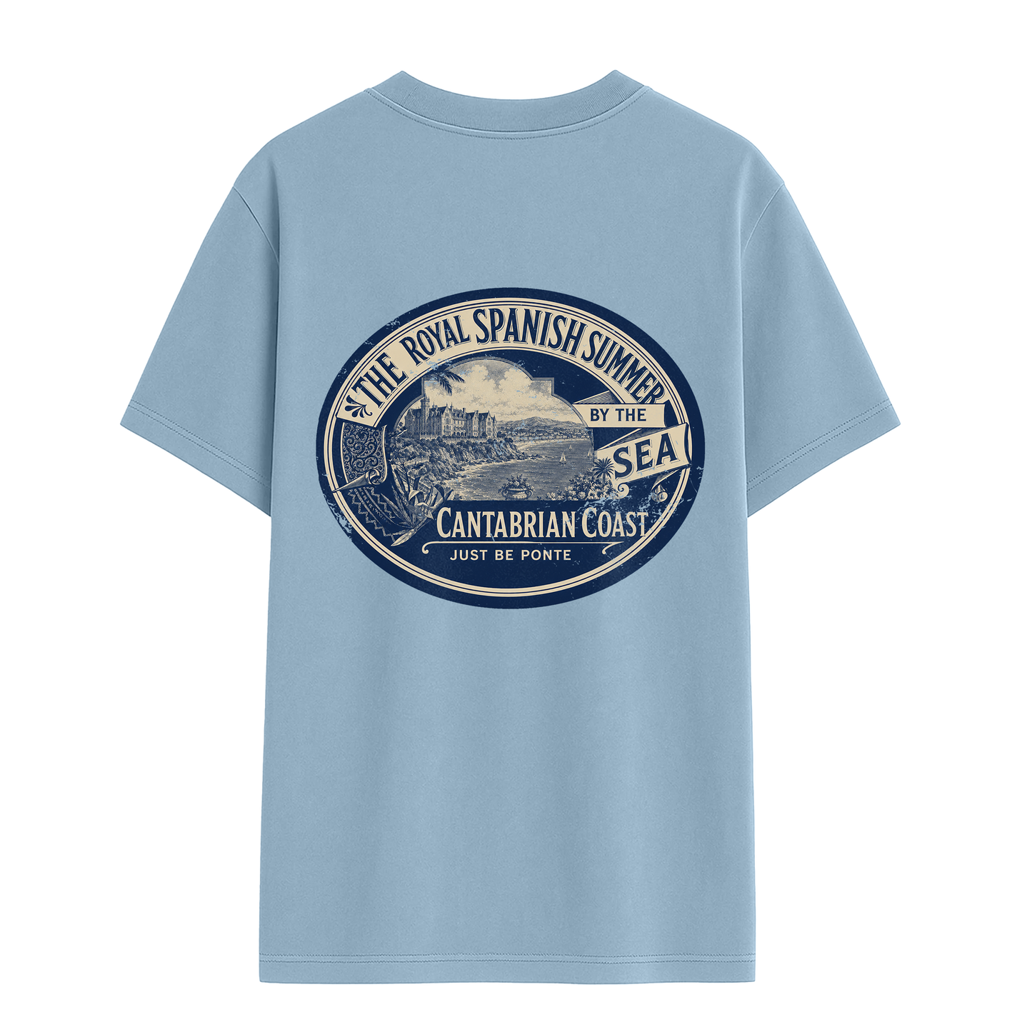 Foto mockup camiseta royal summer back