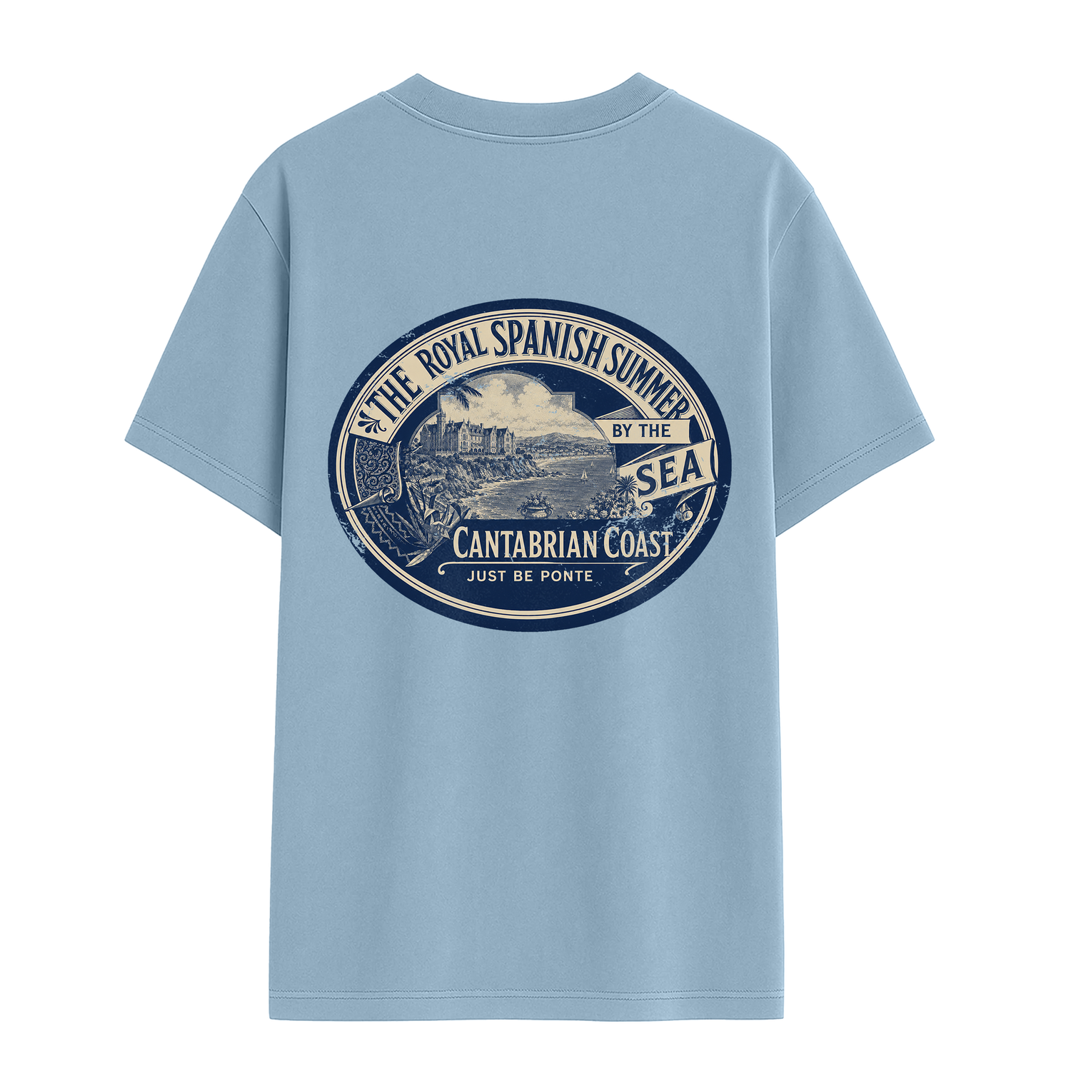 Foto mockup camiseta royal summer back